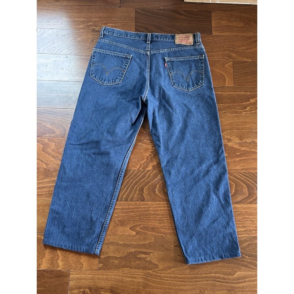 Levi's 550 Men's 36x30 Relaxed Fit Jeans - Blue Medium Wash Straight Leg Denim - Picture 7 of 7